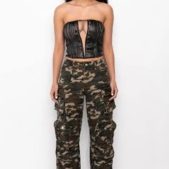 STALLION MESH PANEL FAUX LEATHER CORSET -helmut shop stallion mesh panel faux leather corset black 7 7