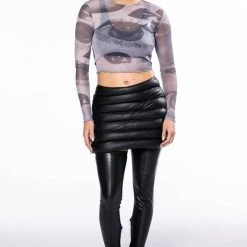 STAR CHASING MINI SKIRT -helmut shop star chasing mini skirt black 10 10