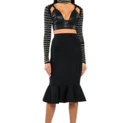 STELLA BEADED ULTRA CROP TURTLENECK LAYERING TOP 11 STELLA BEADED ULTRA CROP TURTLENECK LAYERING TOP -helmut shop stella beaded ultra crop turtleneck layering top black 3 3