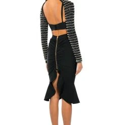 STELLA BEADED ULTRA CROP TURTLENECK LAYERING TOP 12 STELLA BEADED ULTRA CROP TURTLENECK LAYERING TOP -helmut shop stella beaded ultra crop turtleneck layering top black 4 4