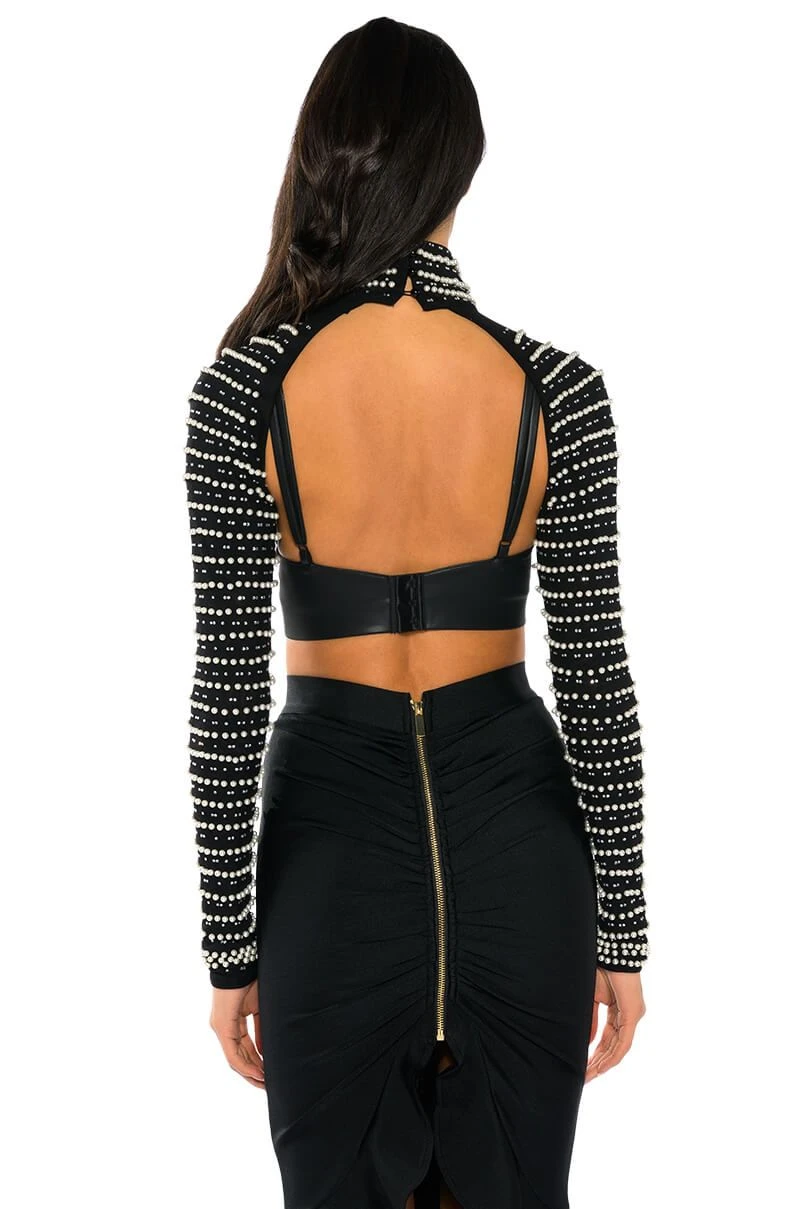 STELLA BEADED ULTRA CROP TURTLENECK LAYERING TOP 8 STELLA BEADED ULTRA CROP TURTLENECK LAYERING TOP - Image 6