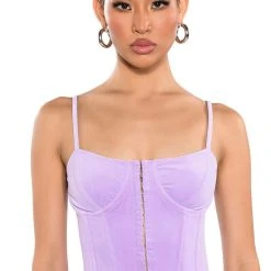 STYLIST VELVET CORSET TOP