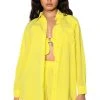 SUNSHINE BABY BUTTON DOWN BLOUSE -helmut shop sunshine baby button down blouse yellow 1 1