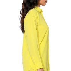 SUNSHINE BABY BUTTON DOWN BLOUSE -helmut shop sunshine baby button down blouse yellow 5 5