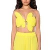 SUNSHINE BABY STRAPLESS CROP TOP -helmut shop sunshine baby strapless crop top yellow 1 1