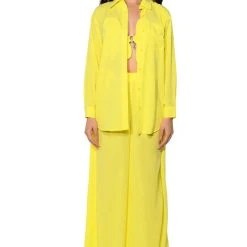 SUNSHINE BABY STRAPLESS CROP TOP -helmut shop sunshine baby strapless crop top yellow 5 5