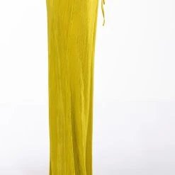 SWEET APPLE PLISSE PALAZZO PANT -helmut shop sweet apple plisse palazzo pant light green 4 4