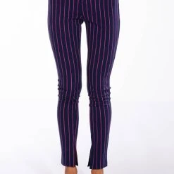 SWEET LIKE SUGAR PINSTRIPE SKINNY PANT -helmut shop sweet like sugar pinstripe skinny pant blue multi 3 3