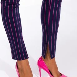 SWEET LIKE SUGAR PINSTRIPE SKINNY PANT -helmut shop sweet like sugar pinstripe skinny pant blue multi 6 6