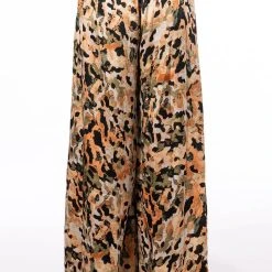 SWEET LOVE WIDE PALAZZO PANT -helmut shop sweet love wide palazzo pant beige multi 5 5 c1 c1 c1