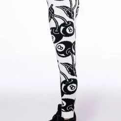 SWEET LUCK SWEATER LEGGING -helmut shop sweet luck sweater legging white black 4 4