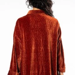 SWEET TALK BUTTON UP -helmut shop sweet talk button up rust 5 5