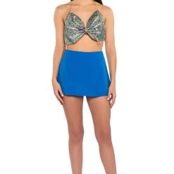 SWEET THANG EMBELLISHED CROP TOP -helmut shop sweet thang embellished crop top multi 3 3