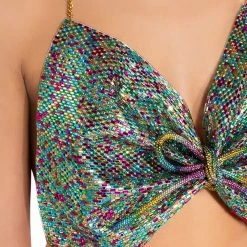 SWEET THANG EMBELLISHED CROP TOP -helmut shop sweet thang embellished crop top multi 8 8