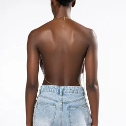 SWEET THANG SLEEVELESS EMBELLISHED CROP TOP IN PINK -helmut shop sweet thang sleeveless embellished crop top in pink pink 8 8