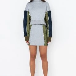 TAP IN MINI SKIRT 13 TAP IN MINI SKIRT -helmut shop tap in mini skirt grey multi 5 5