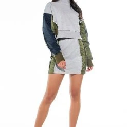 TAP IN MINI SKIRT 15 TAP IN MINI SKIRT -helmut shop tap in mini skirt grey multi 7 7