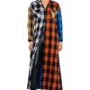 TEEN SPIRIT ULTRA LONG PLAID BUTTON DOWN -helmut shop teen spirit ultra long plaid button down multi 1 1 c1