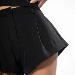 TGIF FLARE SHORTS -helmut shop tgif flare shorts black 7 7