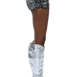 THE BEST ME SEQUIN SHORTS -helmut shop the best me sequin shorts black silver 11 11