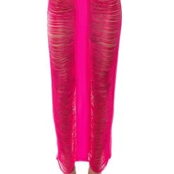 THE GODDESS IN ME TWO PIECE FRINGE SET -helmut shop the goddess in me two piece fringe set fuchsia 4 4