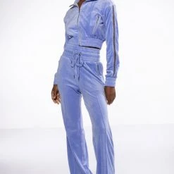 THE JET SETTER VELVET WIDE LEG JOGGER -helmut shop the jet setter velvet wide leg jogger very peri 2 2 c1 c1