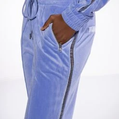 THE JET SETTER VELVET WIDE LEG JOGGER -helmut shop the jet setter velvet wide leg jogger very peri 6 6 c1 c1