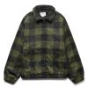 Thisisneverthat BRUSHED CHECK ZIP JACKET -helmut shop thisisneverthatBURSHEDCHECKZIPJACKETOLIVESTN223ROWLS01 1