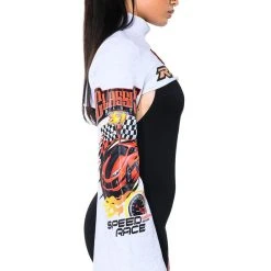 TO THE RACES ULTRA CROP TURTLENECK SWEATSHIRT -helmut shop to the races ultra crop turtleneck sweatshirt heather grey 4 4