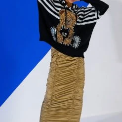 TOP OF THE WORLD CINCHED MAXI SKIRT