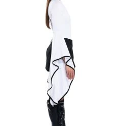 TRACY DRAMATIC SLEEVE BODYSUIT -helmut shop tracy dramatic sleeve bodysuit white 4 4