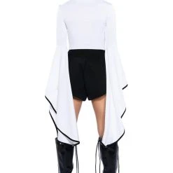 TRACY DRAMATIC SLEEVE BODYSUIT -helmut shop tracy dramatic sleeve bodysuit white 5 5