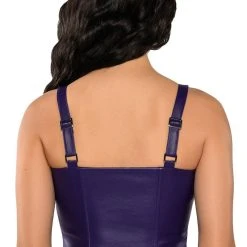 TRUE LOVE ZIP UP STRUCTURED TANK TOP -helmut shop true love zip up structured tank top purple 6 6