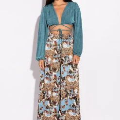 TRY HARDER TIE FRONT CROP TOP -helmut shop try harder tie front crop top blue 2 2