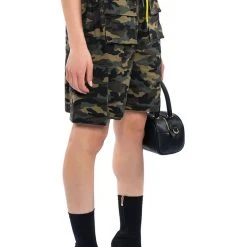 UNBOTHERED OVERSIZED CAMO SHORTS -helmut shop unbothered oversized camo shorts camo 2 2