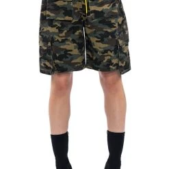 UNBOTHERED OVERSIZED CAMO SHORTS -helmut shop unbothered oversized camo shorts camo 6 6