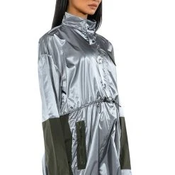 UNBOTHERED SPORTY LONG SLEEVE ROMPER 9 UNBOTHERED SPORTY LONG SLEEVE ROMPER -helmut shop unbothered sporty long sleeve romper grey 2 2