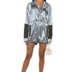 UNBOTHERED SPORTY LONG SLEEVE ROMPER 10 UNBOTHERED SPORTY LONG SLEEVE ROMPER -helmut shop unbothered sporty long sleeve romper grey 3 3