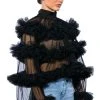 MULTI LAYER RUFFLES STATEMENT TOP -helmut shop uniquely you ruffle statement top black 1 1