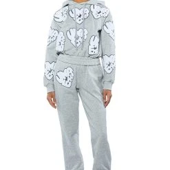 UNREAL HOODIE WITH PATCHES -helmut shop unreal hoodie with patches heather grey 6 6