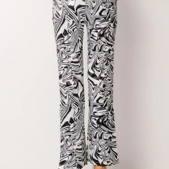 UTOPIA FLARED TROUSER -helmut shop utopia flared trouser black white 8 8