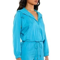 VACAY MODE ZIP UP SWEATSHIRT -helmut shop vacay mode zip up sweatshirt blue 2 2