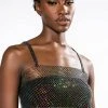 VANESSA RHINESTONE MESH BRALETTE -helmut shop vanessa rhinestone mesh bralette black 1 1