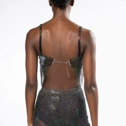 VANESSA RHINESTONE MESH BRALETTE -helmut shop vanessa rhinestone mesh bralette black 6 6