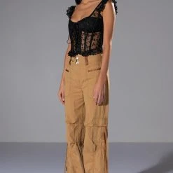 VEN AQUI LACE UP CORSET TOP -helmut shop ven aqui lace up corset top black 4 4 c1