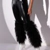 VIBE TO REMEMBER FAUX FUR VEGAN LEATHER PANT
