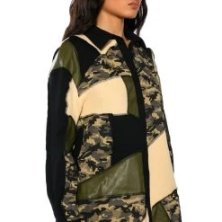 VICTORIOUS PATCHWORK BUTTON DOWN BLOUSE 12 VICTORIOUS PATCHWORK BUTTON DOWN BLOUSE -helmut shop victorious patchwork button down blouse green multi 3 3