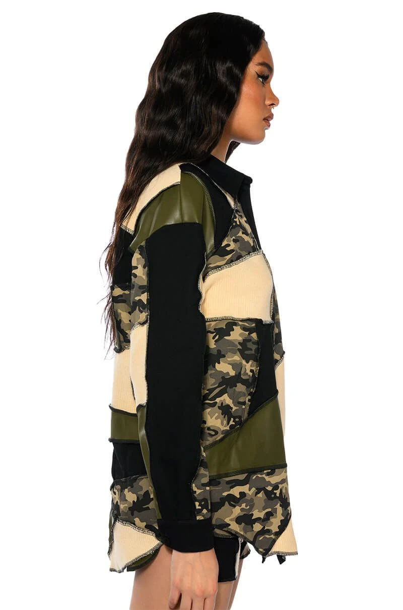 VICTORIOUS PATCHWORK BUTTON DOWN BLOUSE 8 VICTORIOUS PATCHWORK BUTTON DOWN BLOUSE - Image 6