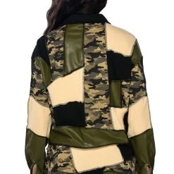 VICTORIOUS PATCHWORK BUTTON DOWN BLOUSE 16 VICTORIOUS PATCHWORK BUTTON DOWN BLOUSE -helmut shop victorious patchwork button down blouse green multi 7 7