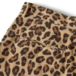 Wacko Maria LEOPARD PLEATED TROUSERS -helmut shop wackomariaLEOPARDPLEATEDTROUSERSBEIGEM22FW WMP TR29 5